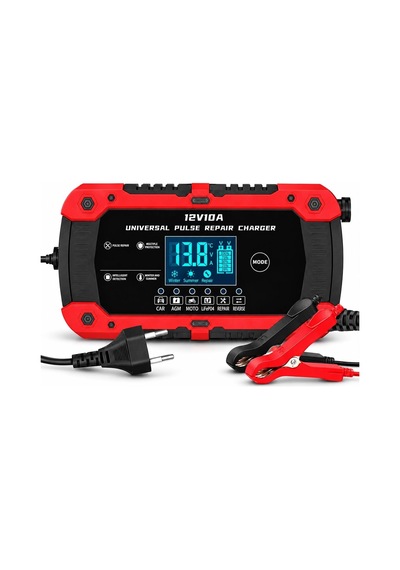 12v 10a Akıllı Hızlı Akü Şarj Cihazı - Lifepo4, Jel, Agm Ve Kurşun Asit Akü Şarjör Ve Onarım Cihazı Araba, Kamyon, Motosiklet, Tekne