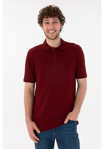 U.S. Polo Assn. Erkek Regular Fit Polo Yaka Bordo Basic Tişört 50306007-VR014 U.S. Polo Assn. Erkek Regular Fit Polo Yaka Bordo Basic Tişört 50306007-VR014