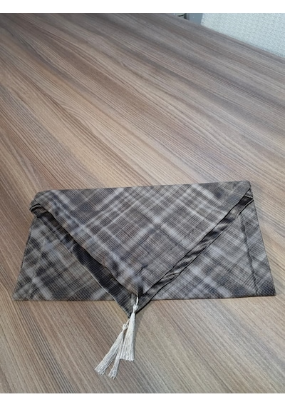 Qulothes Pamuklu Polyester Püskül Detaylı Desenli Kumaş 2 Li Runner Çok Renkli