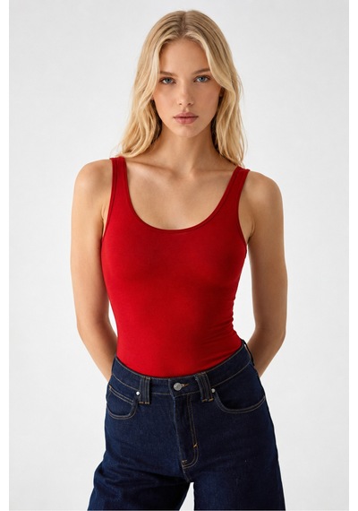 Cloudymood Kadın Slim Halter Yaka Kolsuz Çıtçıtlı Kırmızı Atlet Kırmızı - 883478055 Kırmızı Cloudymood Kadın Slim Halter Yaka Kolsuz Çıtçıtlı Kırmızı Atlet Kırmızı - 883478055 Kırmızı