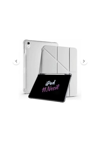 Apple Uyumlu iPad A16 11. Nesil A16 2025 Tri Folding Tablet Kılıfı + Avuç İçi Algılamayan Tablet Kalemi Tablet Kılıfı