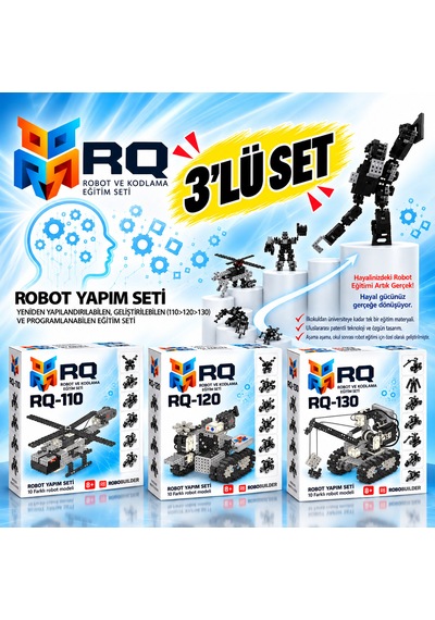 Rq Robotik Kodlama Eğitim Seti 3'lü Set
