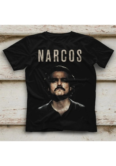 Startmore Narcos Pablo Escobar Siyah Unisex Tişört T-shirt Siyah