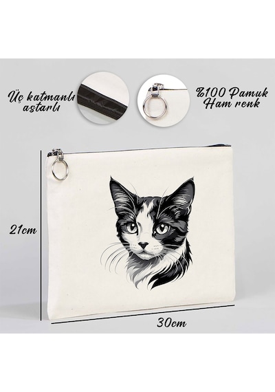 Tattoo Tablet/portföy Çanta - Astarlı 30x21 Cm Beyaz - No.07 Beyaz