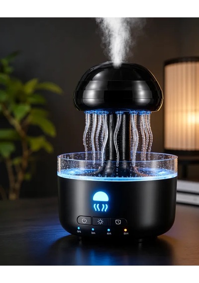 Astraltech Ultrasonik Nemlendirici Denizanası Tasarımı Rgb Led Işıklı Sessiz Buhar Makinesi