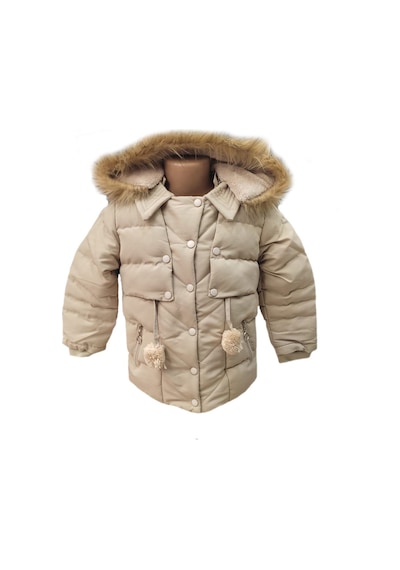Life For Moda Kız Çocuk Önü Fermuarlı Ve Çıt Çıtlı Ponpon Detaylı Çıkarılabilir Tüylü Kapüşonlu Peluş Astarlı Mont 3018 KREM Life For Moda Kız Çocuk Önü Fermuarlı Ve Çıt Çıtlı Ponpon Detaylı Çıkarılabilir Tüylü Kapüşonlu Peluş Astarlı Mont 3018 KREM