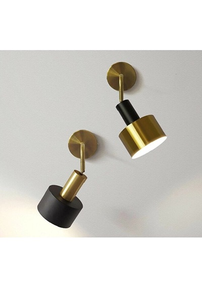 Mylights Eskitme Gold Siyah Duvar Apliği E27 Duylu Modern Retro S