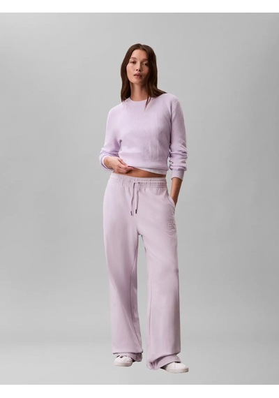 Calvin Klein Embossed Monologo Te, 3oq, Xxs Mor Kadın Eşofman Altı