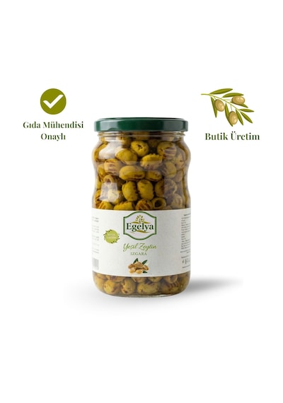 Egelya Akhisar Domat Izgara Yeşil Zeytin 1 Kg Izgara Dokulu, Dengeli Lezzet