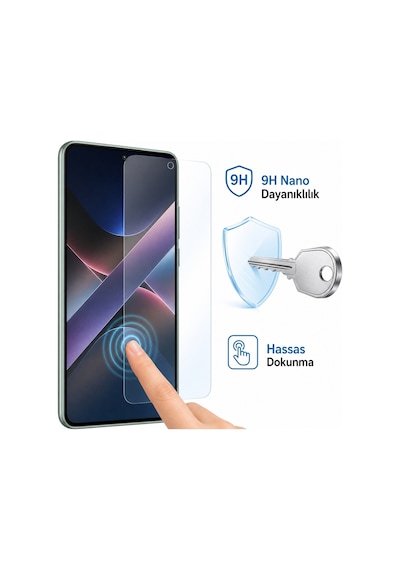 Poco X7 Pro Ekran Koruyucu Nano Şeffaf Esnek 9h Sertlik