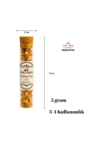 Perlotus Kiraz Ağacı Viski Tütsüleme Talaşı 5 Gr Cam Mantar Kapaklı Tüpte Diğer