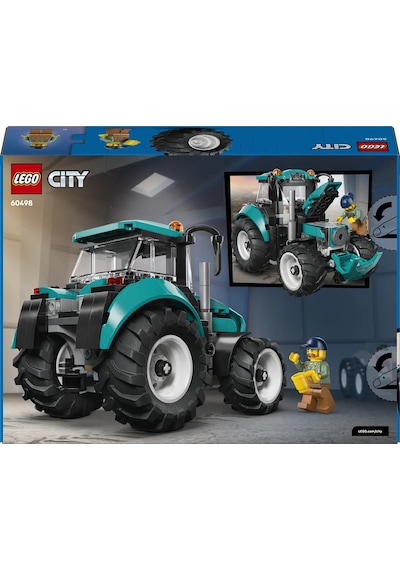 LEGO® City Traktör 60498 - 6 Yaş ve Üzeri Çocuklar İçin Çiftçi Minifigürlü Yaratıcı Oyuncak Yapım Seti (88 Parça)