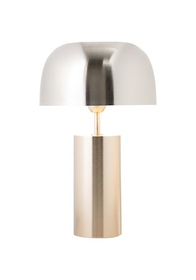 Mudo Home Nexa Abajur 38 Cm Krom Gümüş