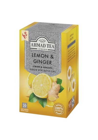 Limon Ve Zencefilli Karışık Bitki Meyve Çayı 20 Adet X 2 Gr