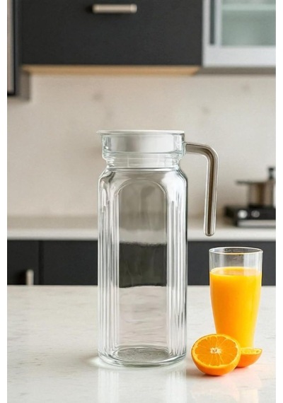 Lumine Buzdolabı Kapağına Sığan Cam Sürahi Karaf 1,15 Litre