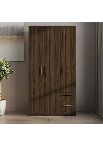 Merlin 3 Kapaklı, Çekmeceli, Raflı Gardırop, Yatak Odası Dolap, Elbise Dolabı İstanbul Ceviz - 172 Cm / İstanbul Ceviz Merlin 3 Kapaklı, Çekmeceli, Raflı Gardırop, Yatak Odası Dolap, Elbise Dolabı İstanbul Ceviz - 172 Cm / İstanbul Ceviz