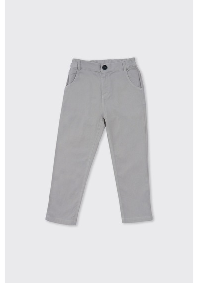 Panço Erkek Çocuk Düğmeli Pantolon Gri