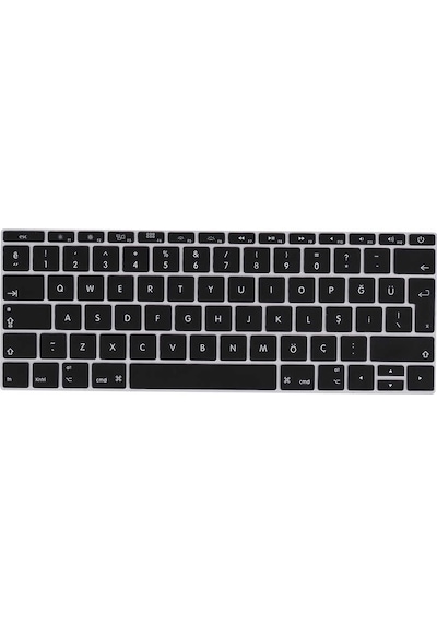 Apple Uyumlu MacBook 12' Retina A1534 Q Klavye Koruyucu Silikon Ped 001