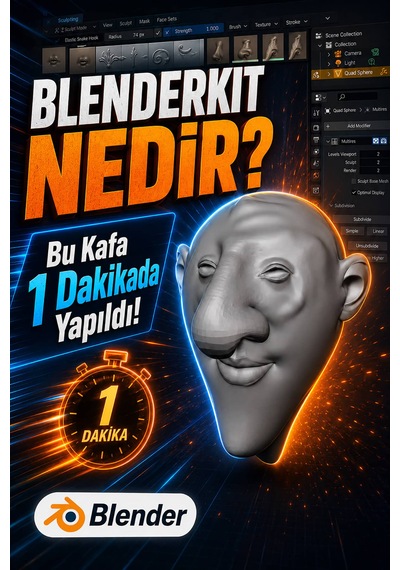 Blender 4.5 Komple Eğitim Video Ders Eğitim Seti