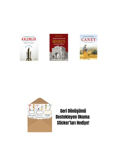 Tarihi Yazan Kalemler + Tartışmaların Odağındaki Kurum Üniversite + Caney + Okuma Sticker'ları