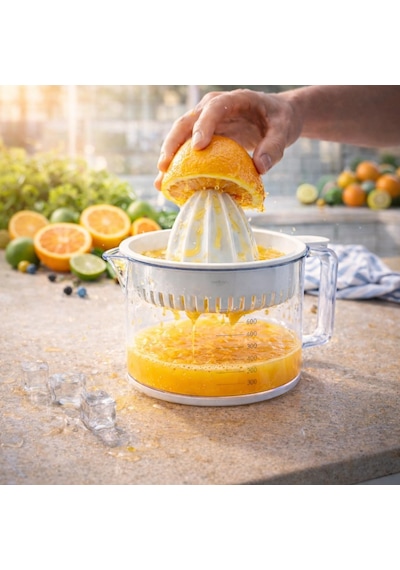 Limon Sıkacağı Narenciye Portakal Sıkacağı Beyaz 600 Ml