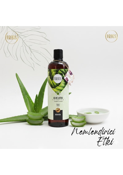 Orbis Aloe Vera Özlü Keratin Katkılı Ve Nemlendirici Etkili Şampuan Kuru - Yıpranmış