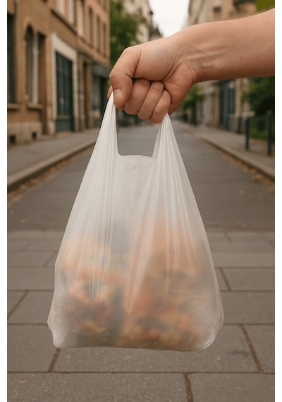 Şeffaf Atlet Poşet Market Bakkal Manav Mağaza Alışveriş Taşıma Torbası 37x63 Cm 50 Adet