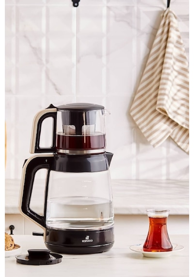 Karaca Glass Tea Xl 2 In 1 Cam Su Isıtıcı & Çay Makinesi