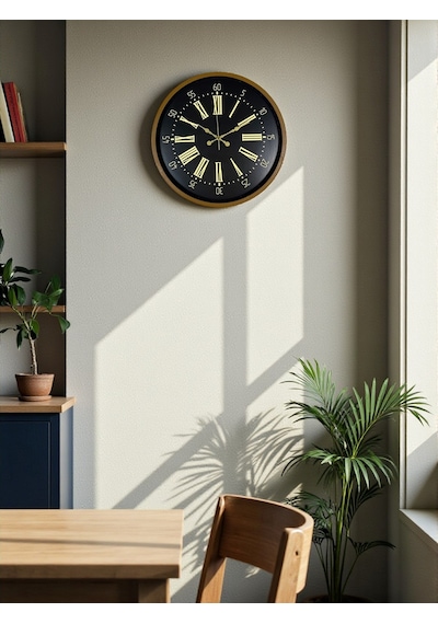 Zentime 36 Cm Kahverengi Duvar Saati çok Renkli