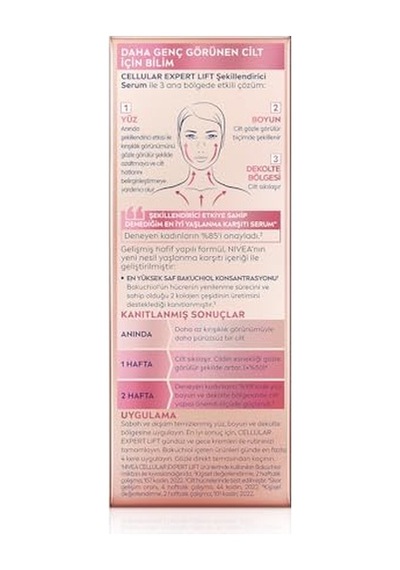 Cellular Expert Lift Şekillendirici Ve Sıkılaştırıcı Serum 30ml, Doğal Retinol Alternatifi Bakuchiol,kırışık