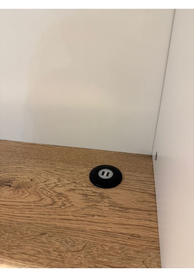 Bilgisayar Masası, Veni Ledli Usb Girişli Çalışma Masası Kitaplıklı Ceviz