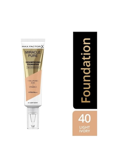 Max Factor Miracle Pure Foundation 40 Light Ivory