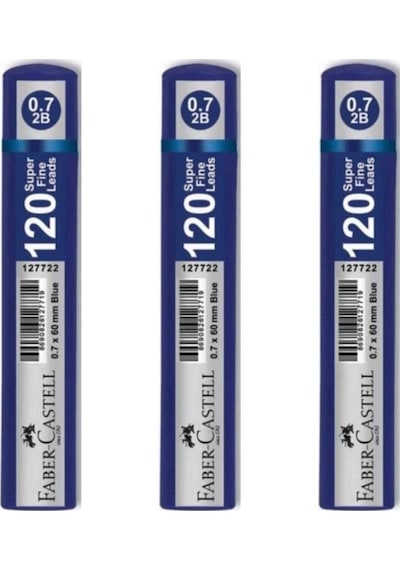 Faber-castell Grip Min 0.7 Mm 120'li Tüp Mavi - 3 Adet