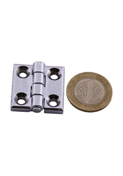 Metal 30x30 Mm 4 Adet Yaprak Menteşe Gümüş Krom Kapi Pencere Dolap Mobilya Kapak Menteşe Bağlantı Diğer