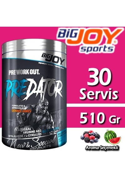 Bigjoy Predator Pre Workout 510 Gr Nox-Antrenmn Öncesi Oksit Pump