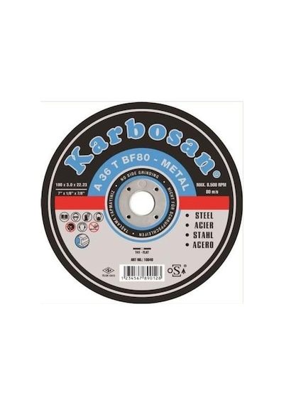 Karbosan Nk Metal Kesici 180x3.0x22 910040