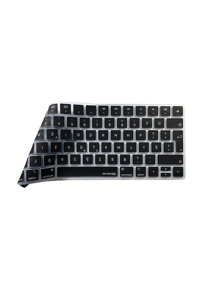 Apple Magic Keyboard 2 A1644 Türkçe F Klavye Koruyucu Iso Ters L Enter Silikon Siyah