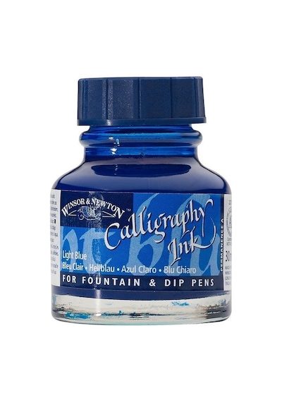 Winsor&Newton Kaligrafi Mürekkebi 30 Ml. Lıght Blue 350 1111350