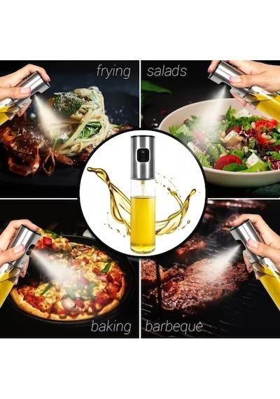 100ml Çok Amaşlı Spreyli Cam Şişe Gümüş Diğer