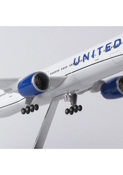 United Air B777 Yolcu Uçağı Model Uçak 1/157 Ölçek 47cm