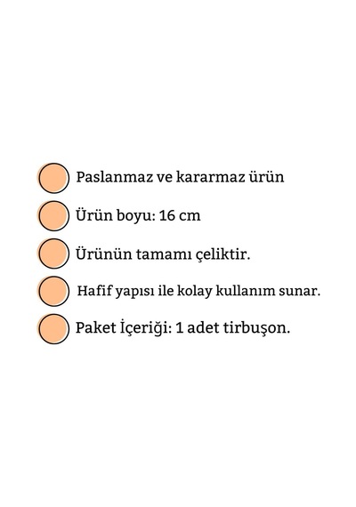 Çelik Tirbuşon Paslanma Kararma Yapmaz/ Şişe- Açacacağı- 16 Cm Metalik Çinko Diğer