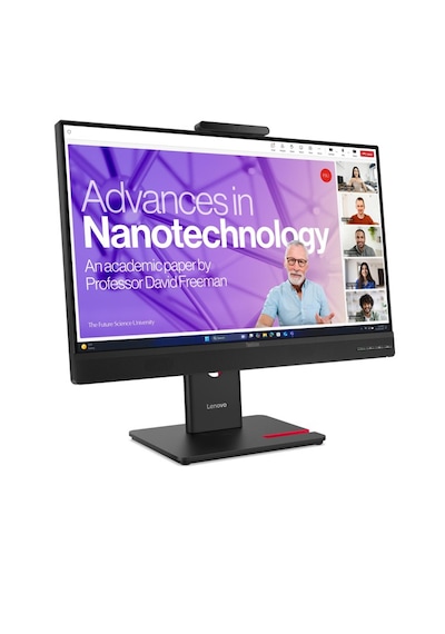 Lenovo Thinkvision T24-4v 64b6mar1tk 24 İnch Voip, 5mp Kamera, Speaker, 120hz, 4ms, Fhd Ips Monitor
