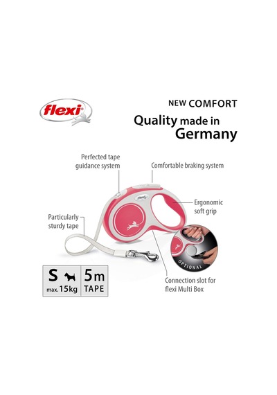 New Comfort 5 M Şerit Small Otomatik Köpek Tasması
