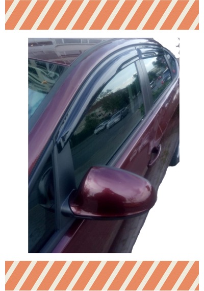 Opel  Astra J Sedan Tüm Modellerine Özel 4'lü Mügen Tip Cam Rüzgarlığı