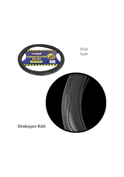 Carub Direksiyon Kılıfı Geçmeli 38 Cm Düz Siyah Br1841923 1 Adet