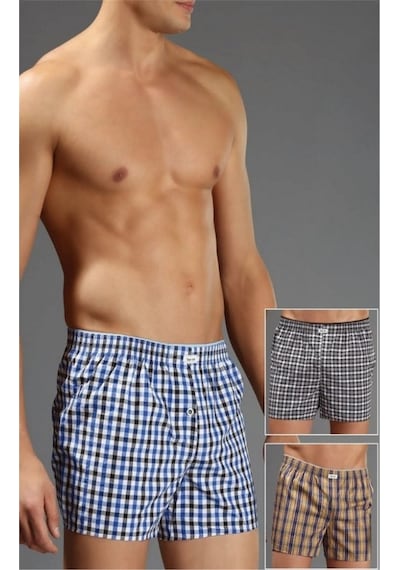 Eros 3'Lü Poplin Boxer Karışık Renk 1690 Çok Renkli