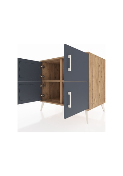 Kronos Şifonyer 2 Raflı 4 Kapaklı 88x59x80 Çam-antrasit/çam Antrasit/çam Kronos Şifonyer 2 Raflı 4 Kapaklı 88x59x80 Çam-antrasit/çam Antrasit/çam