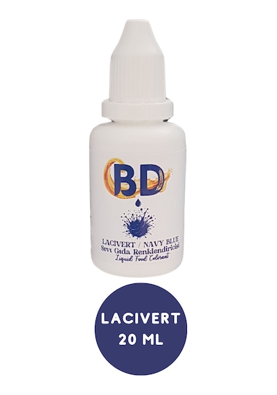 Bd 6'lı Sıvı Gıda Boyası Seti 20 Ml Lacivert, Bordo, Kahve, Mor, Siyah, Fuşya