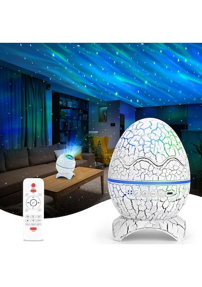 Fuqiduo Led Yıldızlı Gökyüzü Projektörü, Uzaktan Kumandalı Galaksi Planetaryumu, Bluetooth Hoparlörlü Gece Ku