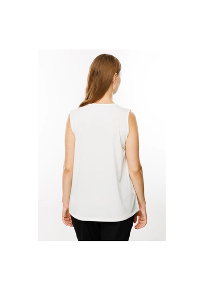 On Fashion Yakası Tül Sıfır Yaka Kadın Bluz 25y.on.blz.51311.01 Ekru